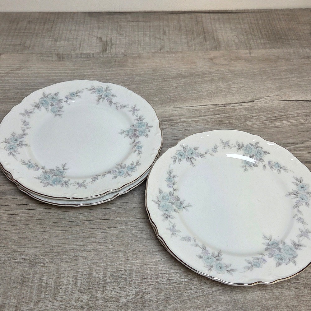 Mikasa Barbizon 9289 Bread / Salad / Dessert Plates Set of 2 Blue Floral – Japan